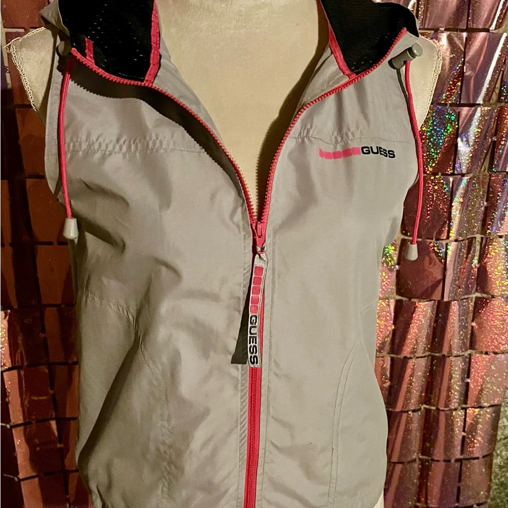 GUESS Y2K Vintage Hooded Vest